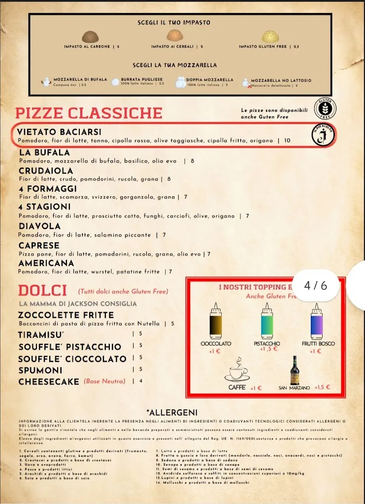 Menu_Jackson A-typical trattoria and pizzeria_San Cesario di Lecce_image_3