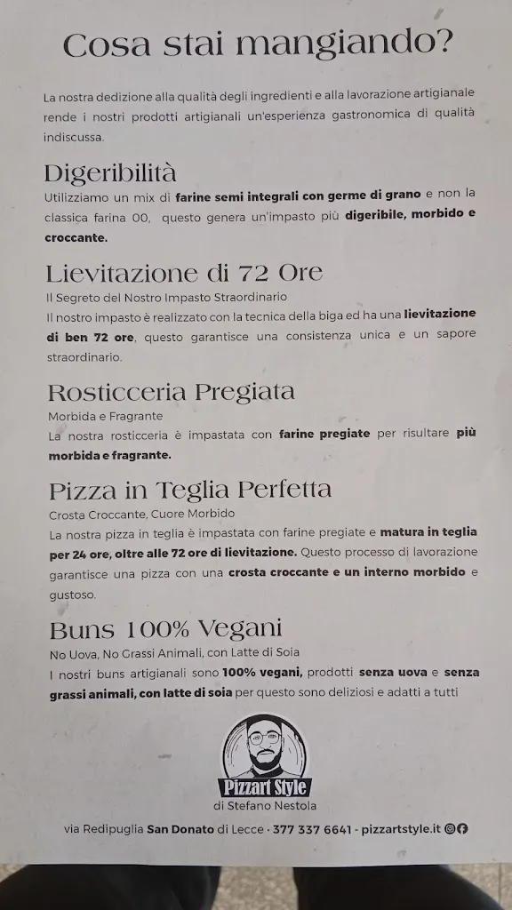 Menu_Pizzart Style da Stefano_San Donato di Lecce_image_2