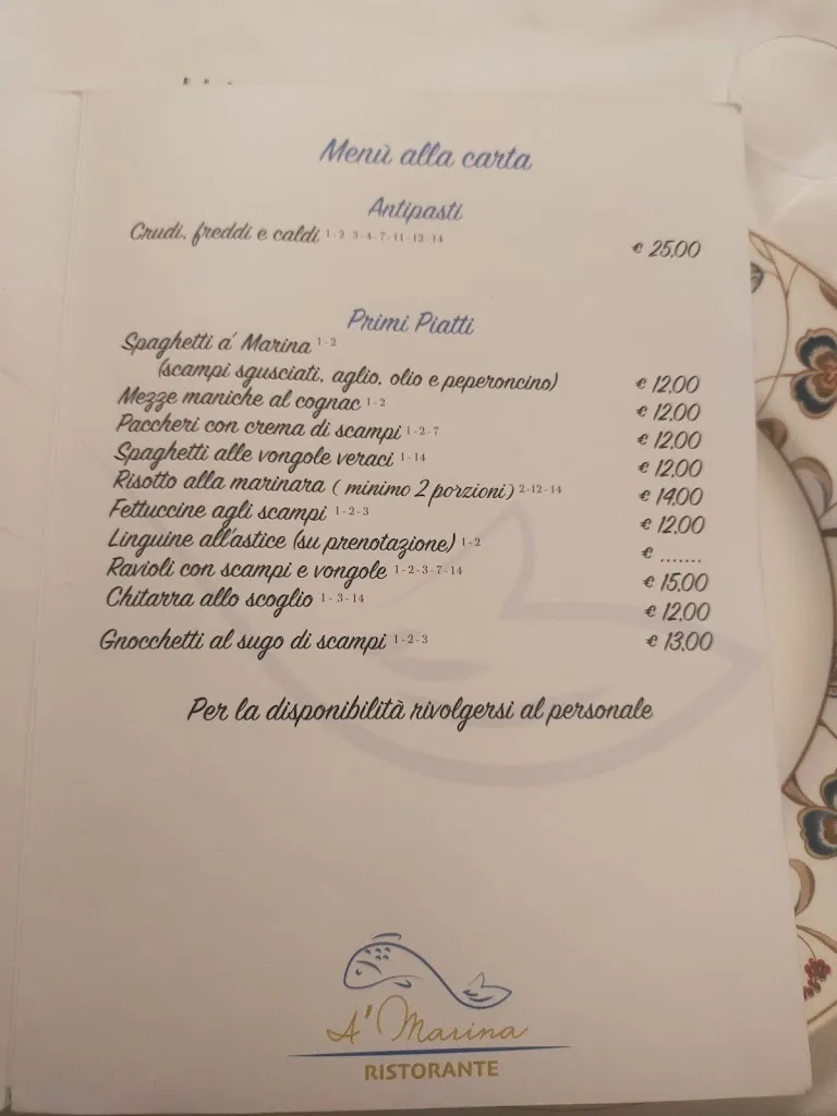 Menu_A'Marina Ristorante_Cepagatti_image_1