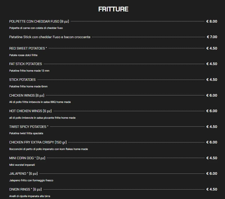 Menu_The Shed Pub San Giorgio Ionico_San Giorgio Ionico_image_4