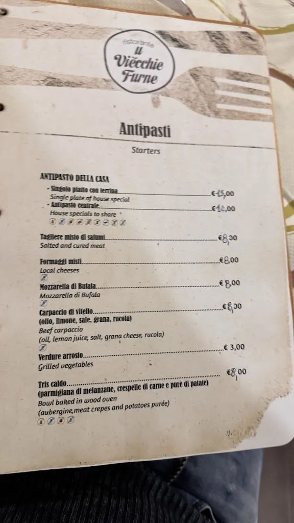 Menu_'U Vecchie Furne Restaurant_Ruvo di Puglia_image_2