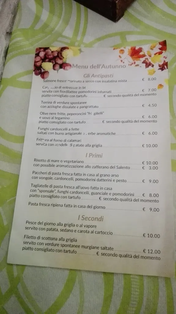 Menu_Il Capriccio di Montaruli_Ruvo di Puglia_image_1