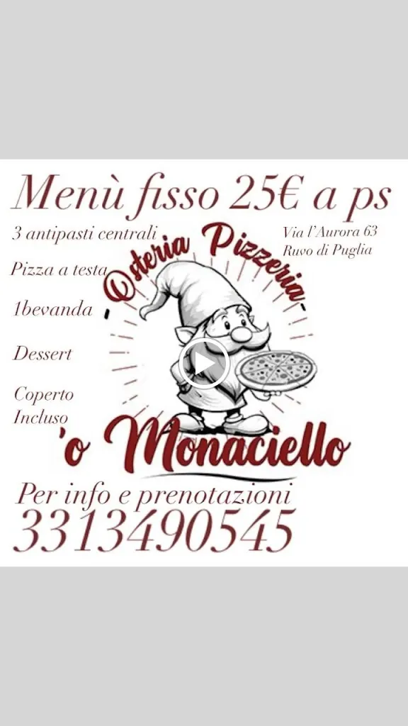 Menu_Osteria Pizzeria O Monaciello_Ruvo di Puglia_image_4
