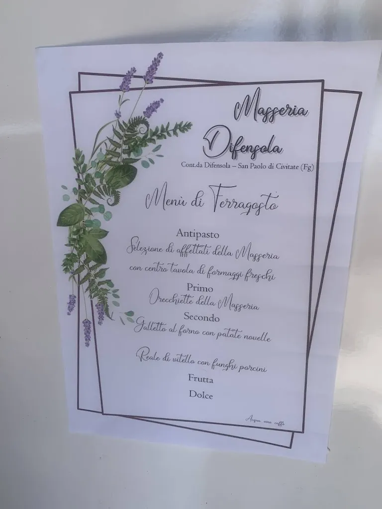 Menu_Agriturismo Masseria Difensola_San Paolo di Civitate_image_3