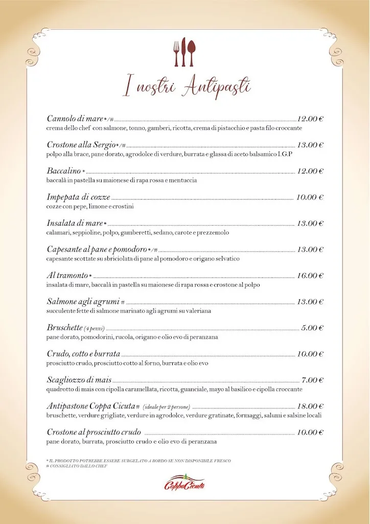 Menu_Coppa Cicuta_San Giovanni Rotondo_immagine_1