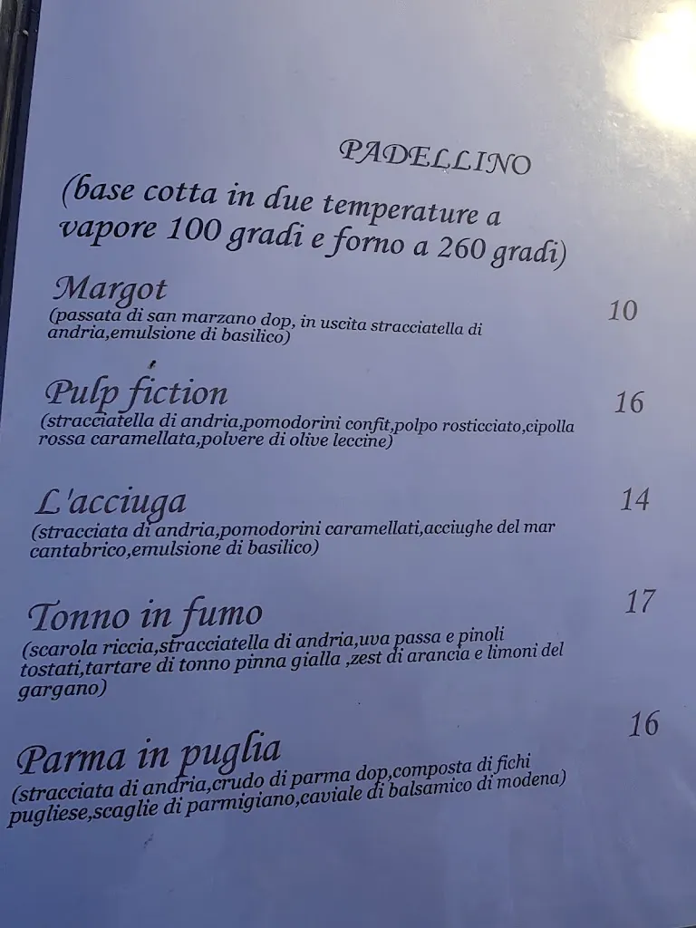 Menu_Regina Margherita_San Giovanni Rotondo_image_1