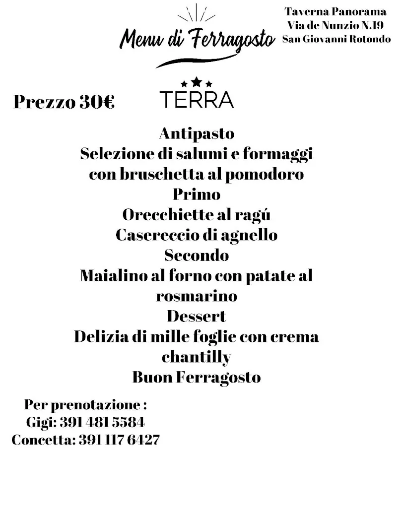 Menu_Taverna Panorama_San Giovanni Rotondo_immagine_4