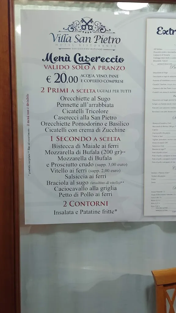 Menu_Ristorante Villa San pietro_San Giovanni Rotondo_image_1