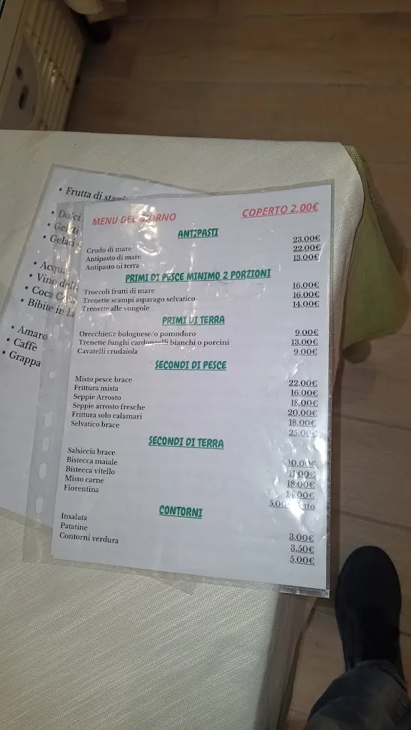 Menu_Trattoria Buenza_San Giovanni Rotondo_image_1