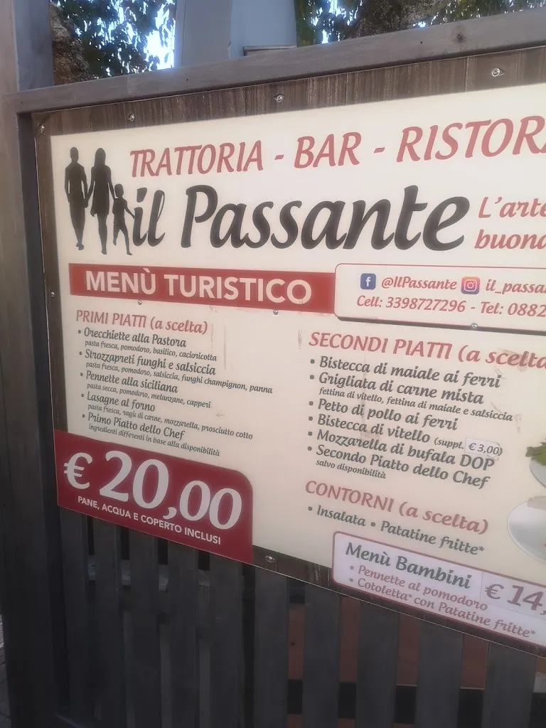 Menu_Il Passante_San Giovanni Rotondo_image_4