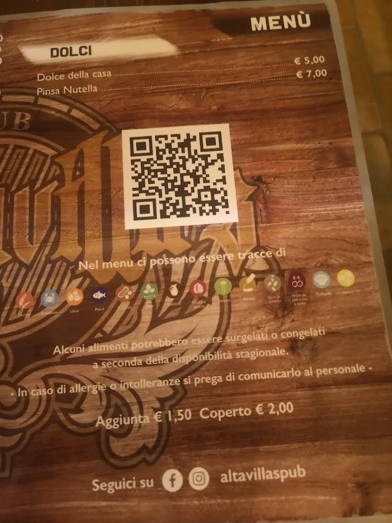 Menu_Altavilla's RISTOPUB_San Pietro Vernotico_image_4