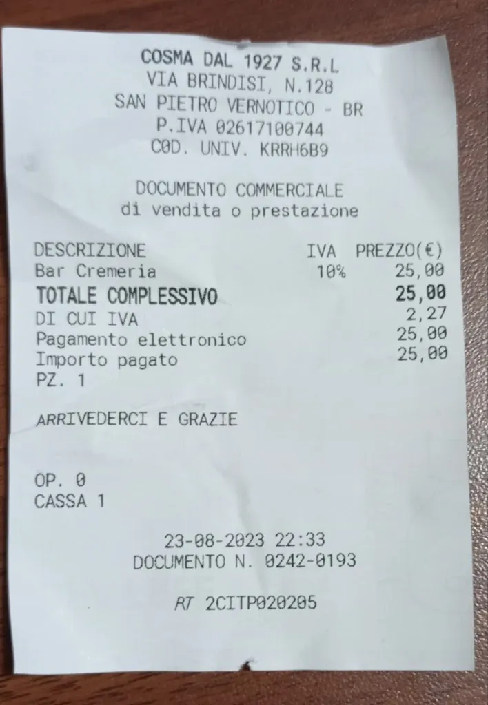 Patrizia Restuccia_Cosma Pasticcerie_San Pietro Vernotico_review