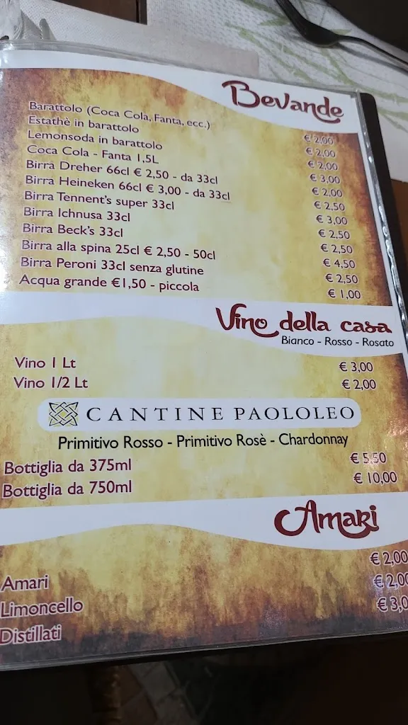 Menu_Pizzeria La Rusticana_San Pietro Vernotico_immagine_1