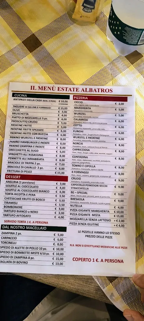 Menu_Ristorante Pizzeria Albatros_Sannicandro di Bari_image_2