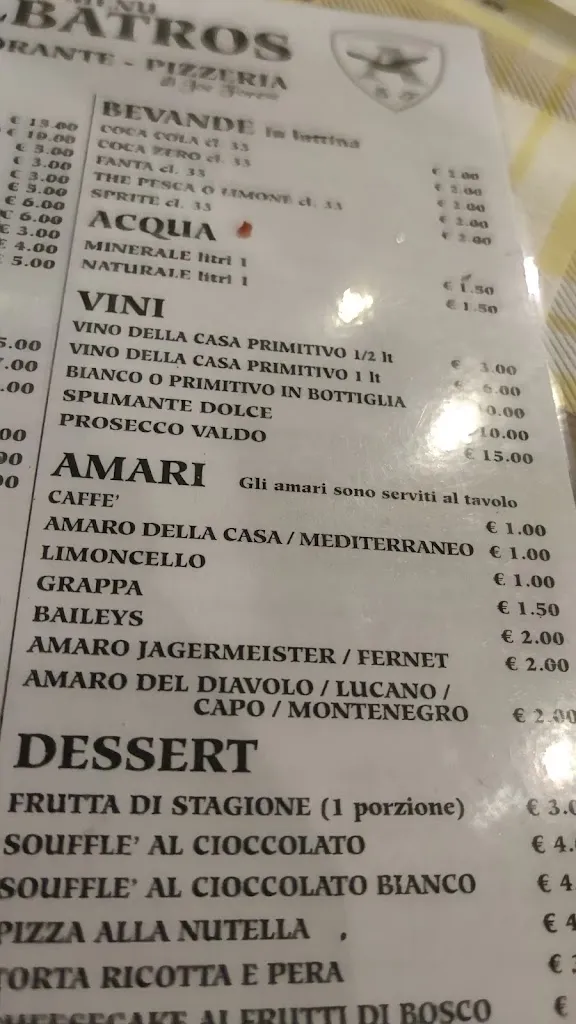 Menu_Ristorante Pizzeria Albatros_Sannicandro di Bari_image_4