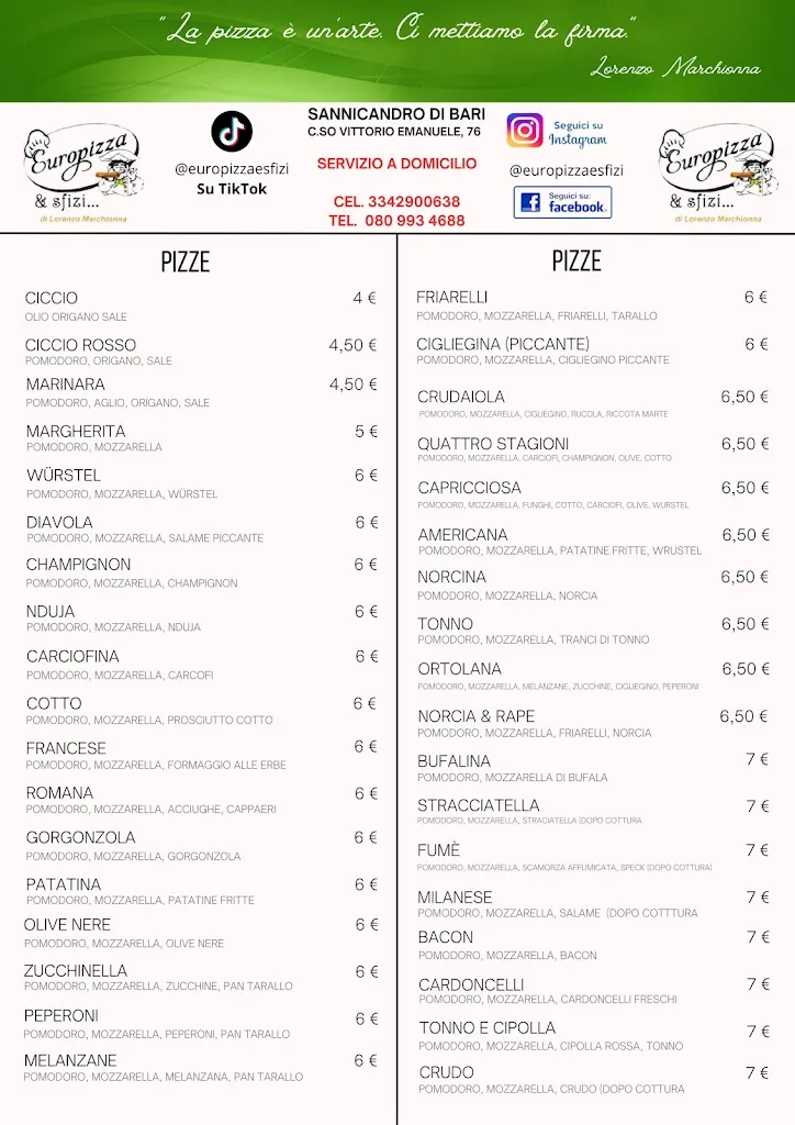 Menu_Euro Pizza & Sfizi_Sannicandro di Bari_immagine_4