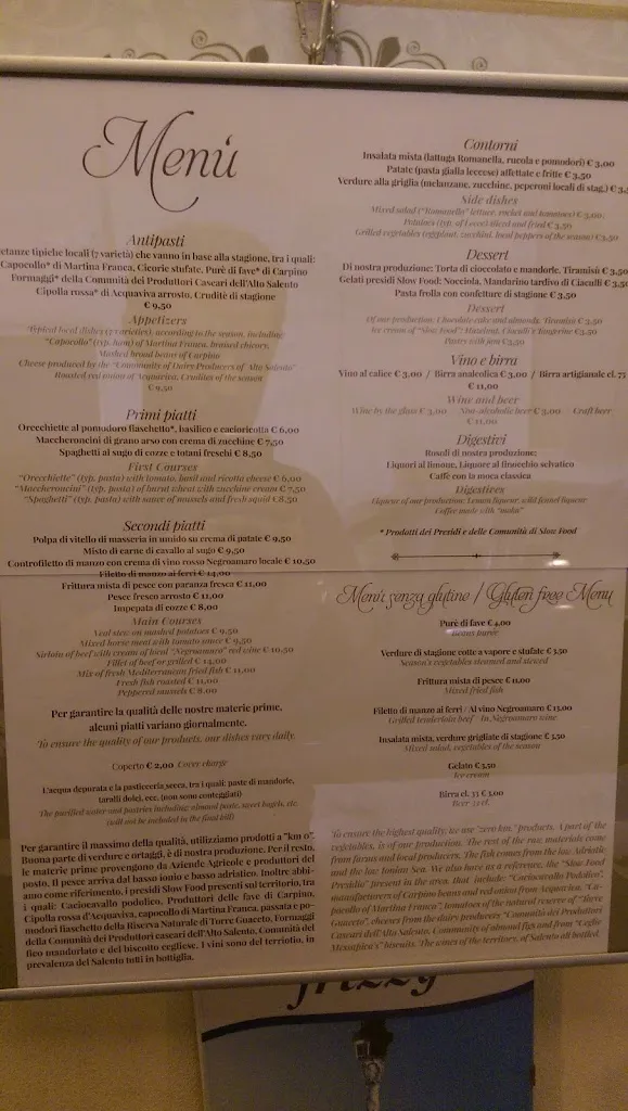 Menu_La Locanda di Nonna Mena - San Vito dei Normanni_San Vito dei Normanni_immagine_1