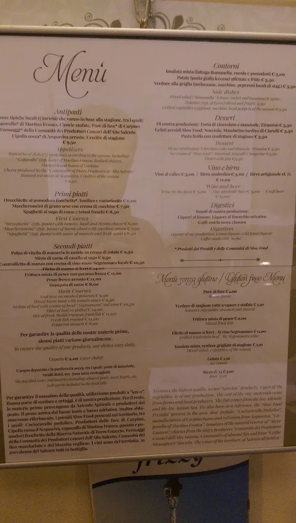Menu_La Locanda di Nonna Mena - San Vito dei Normanni_San Vito dei Normanni_immagine_2