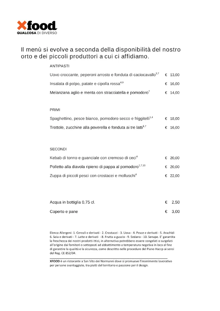 Menu_XFood_San Vito dei Normanni_image_1