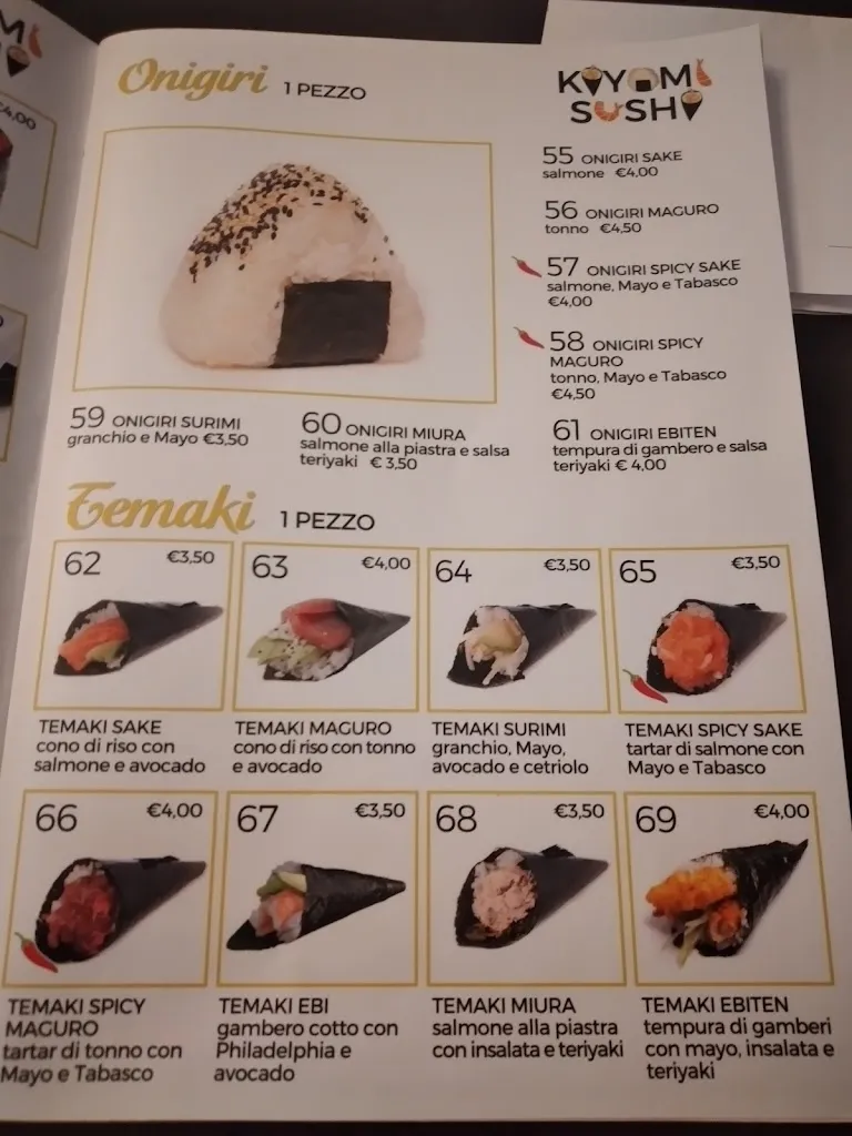 Menü_kiyomi sushi ristorante_San Vito dei Normanni_Bild_1