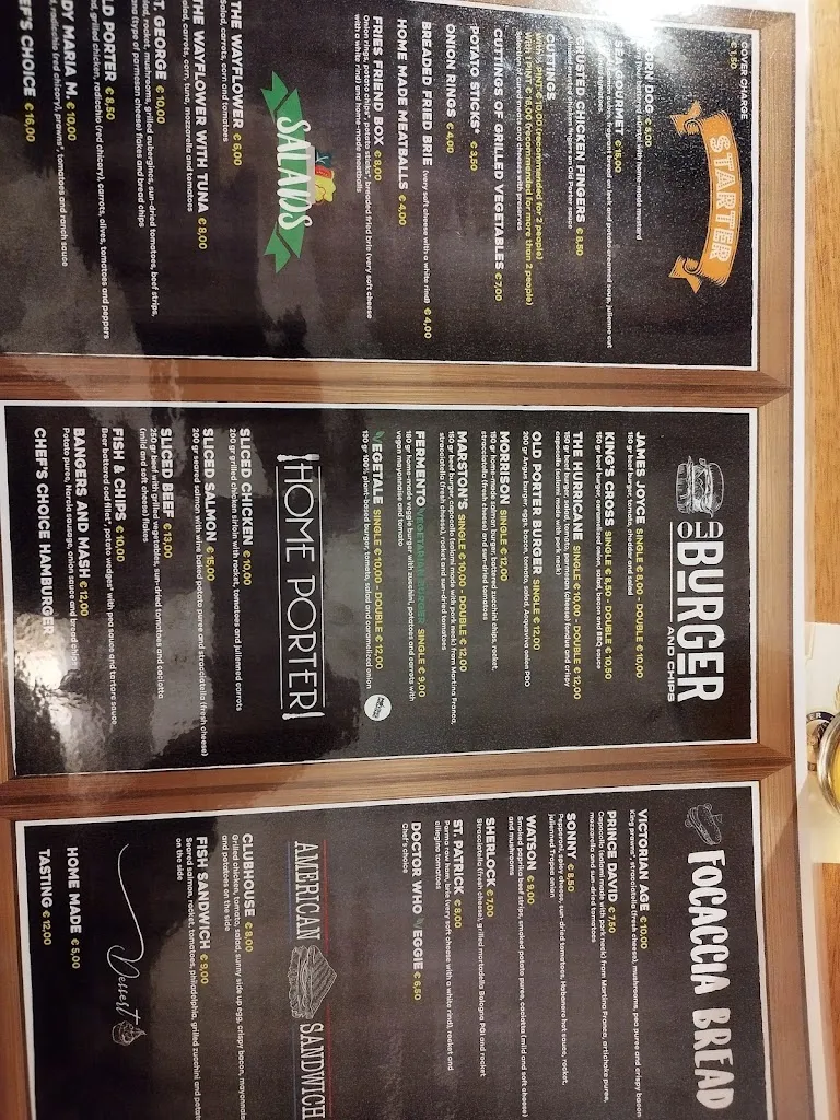 Menü_Old Porter - Real English Public House_San Vito dei Normanni_Bild_2