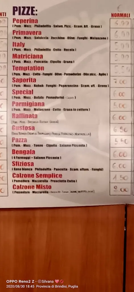 Menu_Il Pianeta delle Bontà_San Vito dei Normanni_immagine_2