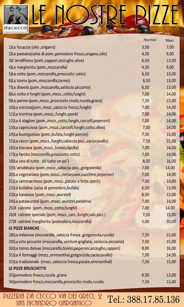 Menu_Da Cecco_Sannicandro Garganico_image_1