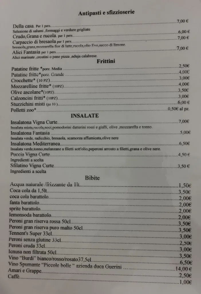 Menu_Pizzeria Vigna Curte di Pellegrino Barbara_Scorrano_image_2