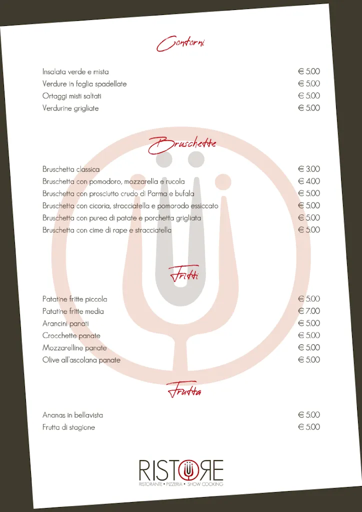 Menu_RISTORE ristorante pizzeria self service_San Severo_image_4