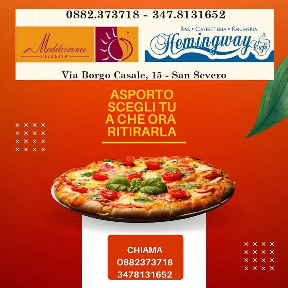 Menu_Pizzeria Mediterraneo / Hemingway Cafè_San Severo_image_2