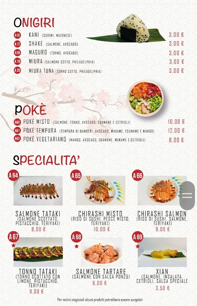 Menu_Ristorante SUSHI XIAN_San Severo_image_1