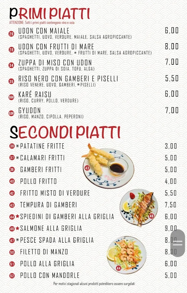 Menu_Ristorante SUSHI XIAN_San Severo_image_2