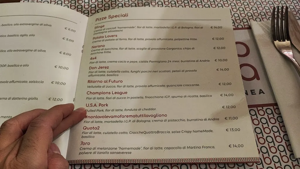 Menu_Quattro Braccia - Pizza Contemporanea_San Severo_immagine_2