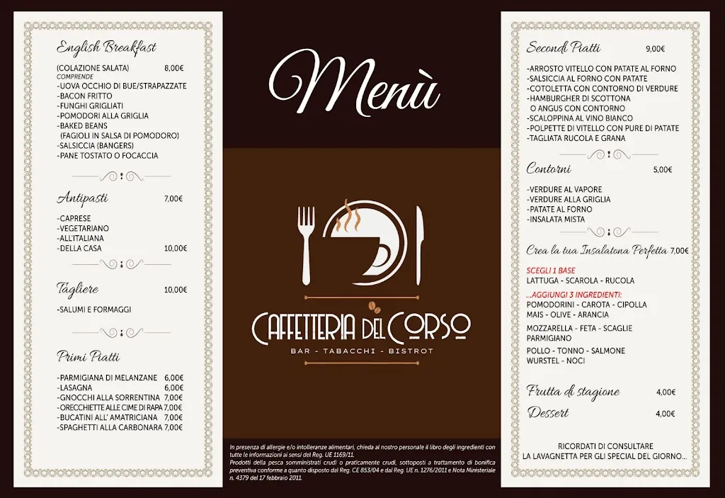 Menu_Caffetteria Del Corso - Wine Bar Restaurant Bistrot_San Severo_image_1