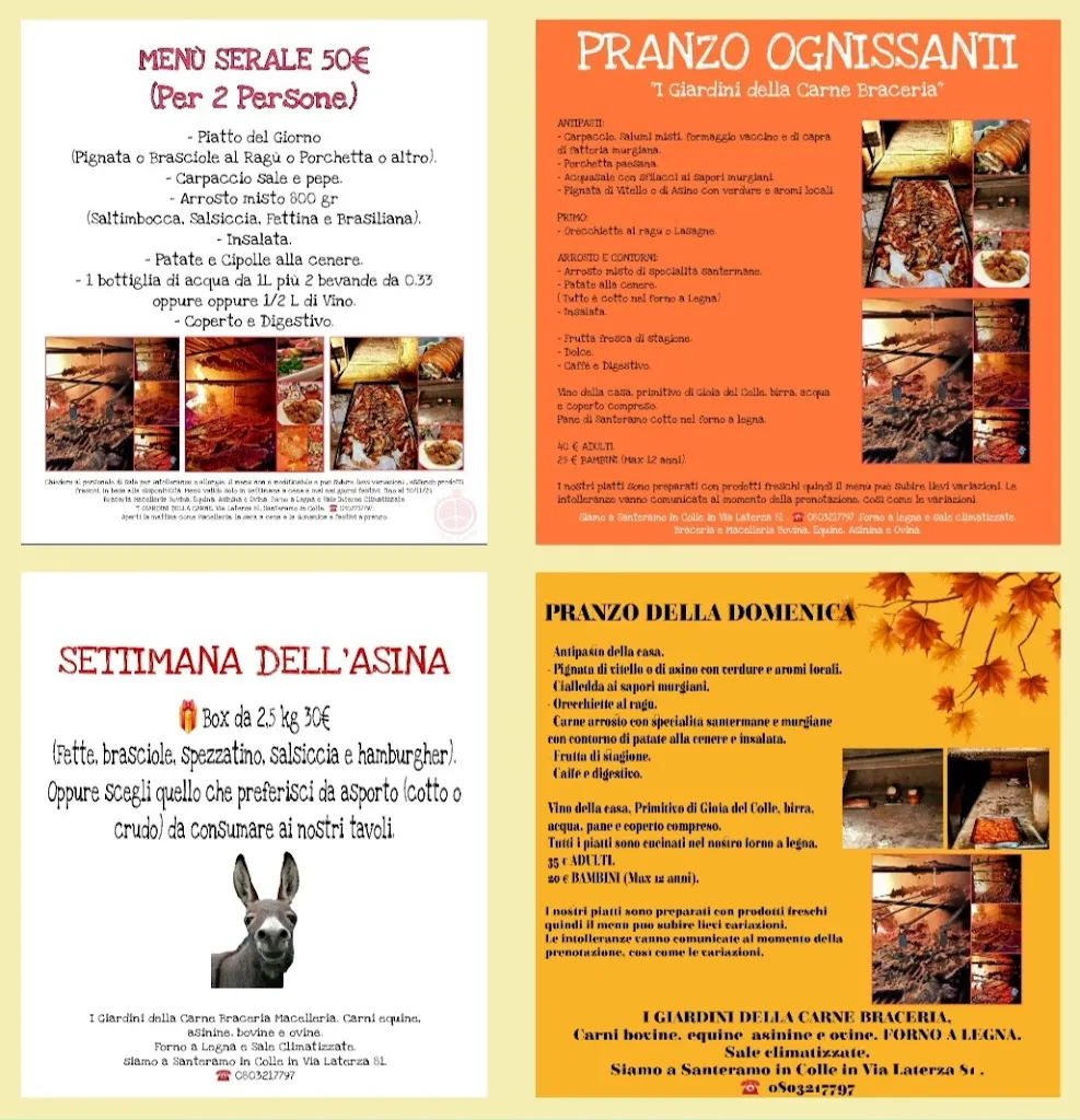 Menu_Braceria Rosticceria Macelleria I Giardini della Carne Santeramo_Santeramo in Colle_image_1