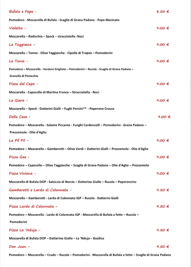 Menu_Pizzeria del corso_Santeramo in Colle_immagine_2