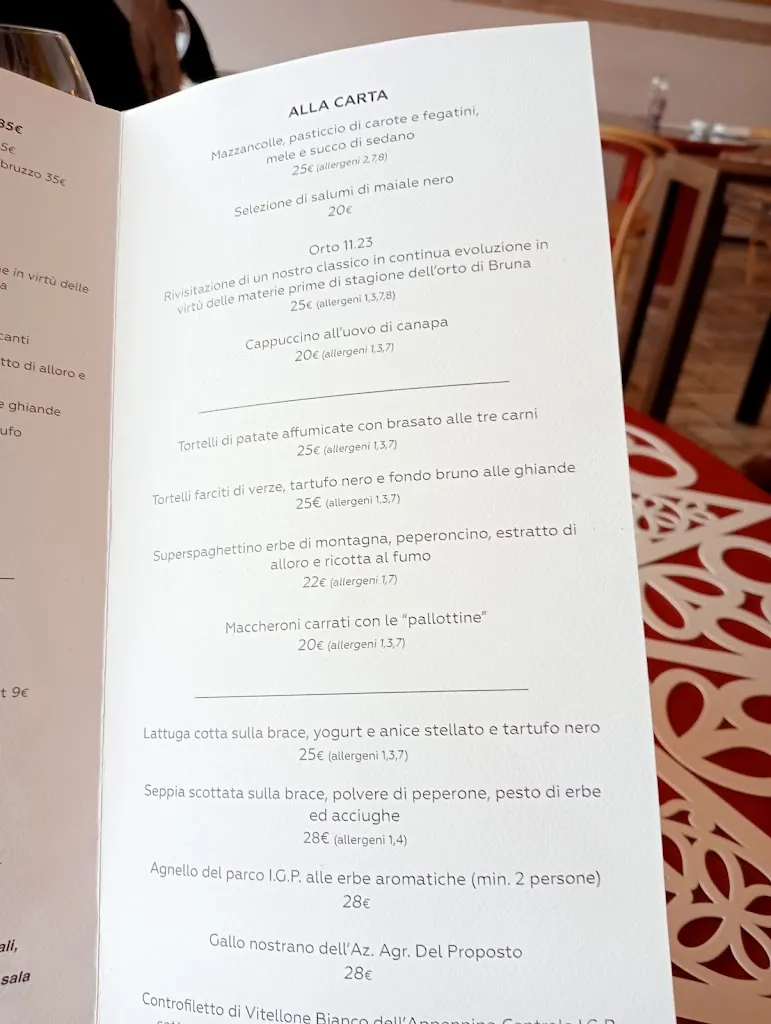 Menu_La Bandiera B&B_Civitella Casanova_image_4