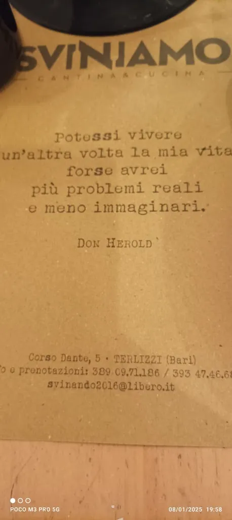 Terry Vend_Sviniamo_Terlizzi_review