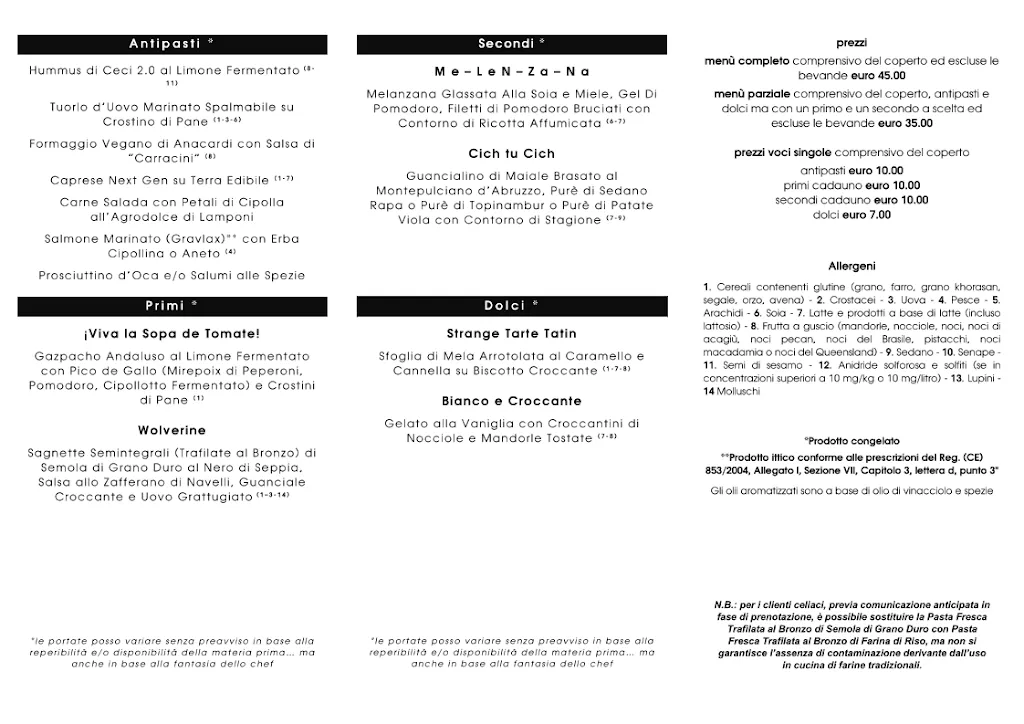 Menu_Spazio Gio piccolo ristorante_Civitella Casanova_image_1