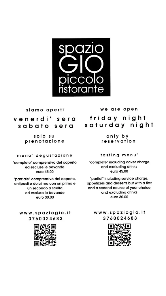 Menu_Spazio Gio piccolo ristorante_Civitella Casanova_image_2