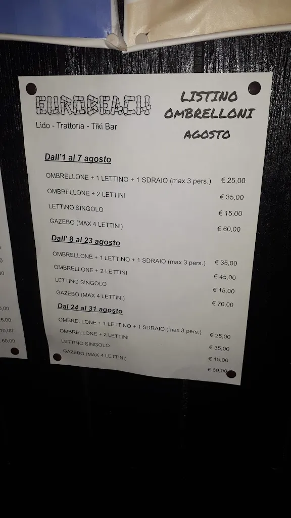 Menu_Eurobeach TikiBar_Torre San Giovanni_image_1