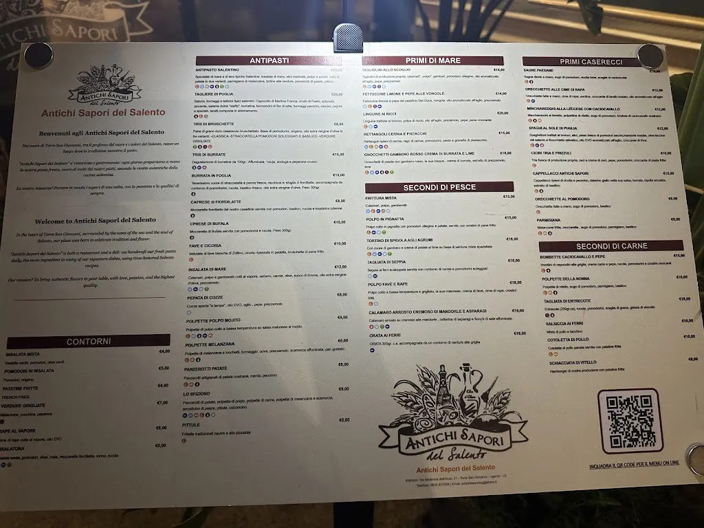 Menu_Antichi Sapori del Salento_Torre San Giovanni_image_1