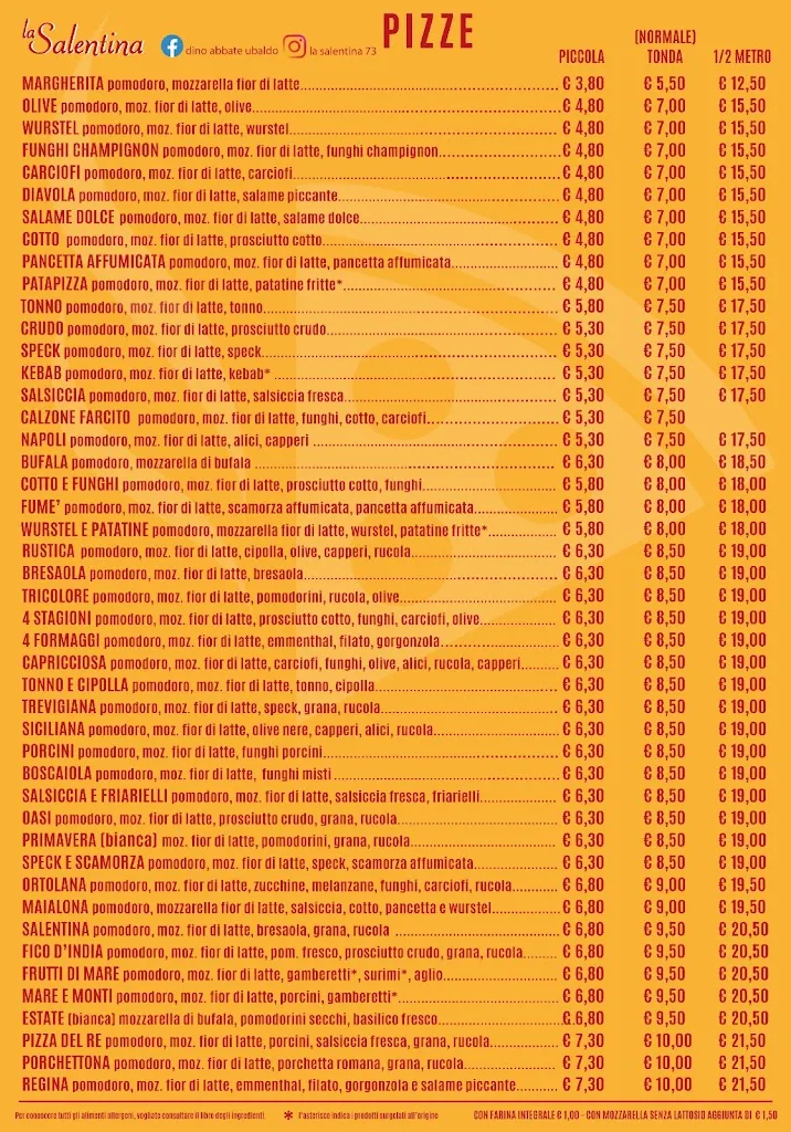 Menu_Sfilatineria Pizzeria La Salentina di Abbate Ubaldo_Tuglie_image_2