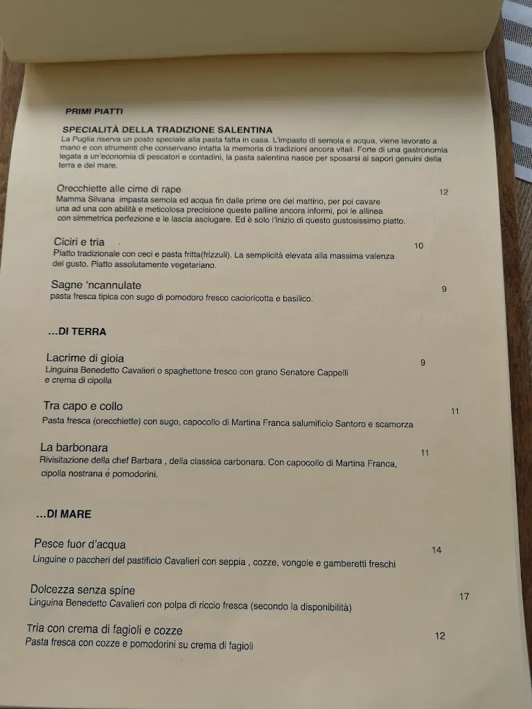 Menü_Bottega dei Sapori | Ristorante - Trattoria tipica salentina_Ugento_Bild_1