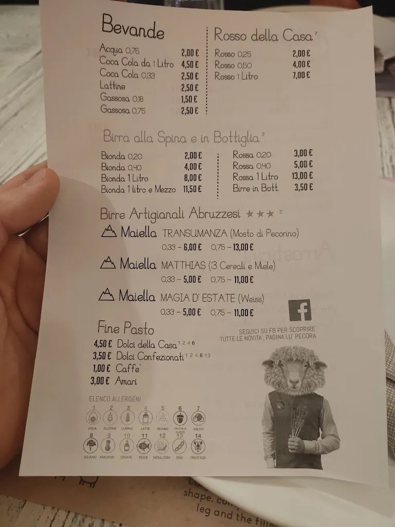 Menu_Lù Pecora - Restaurant & Shop_Città Sant'Angelo_image_3