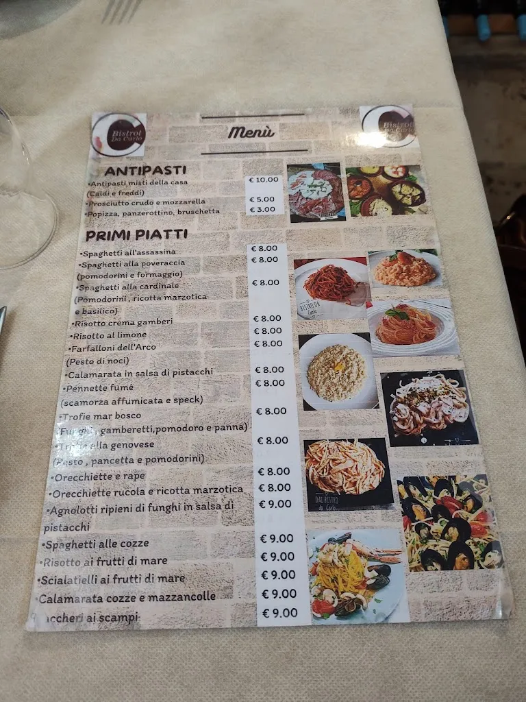 Menu_Bistrot Da Carlo_Valenzano_image_1