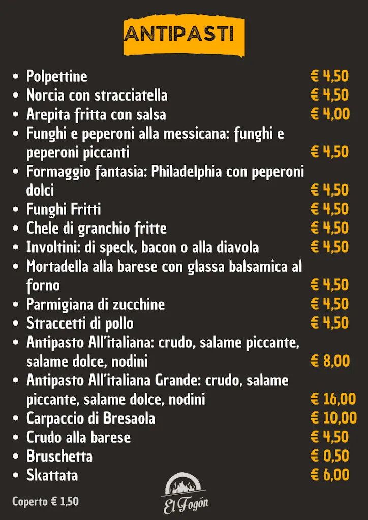 Menu_El Fogon_Valenzano_immagine_1