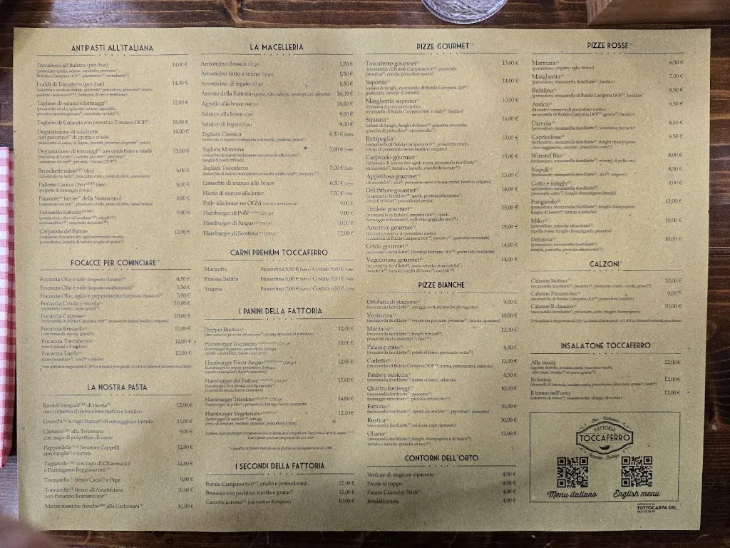 Menü_Fattoria Toccaferro | Outlet Village_Città Sant'Angelo_Bild_1