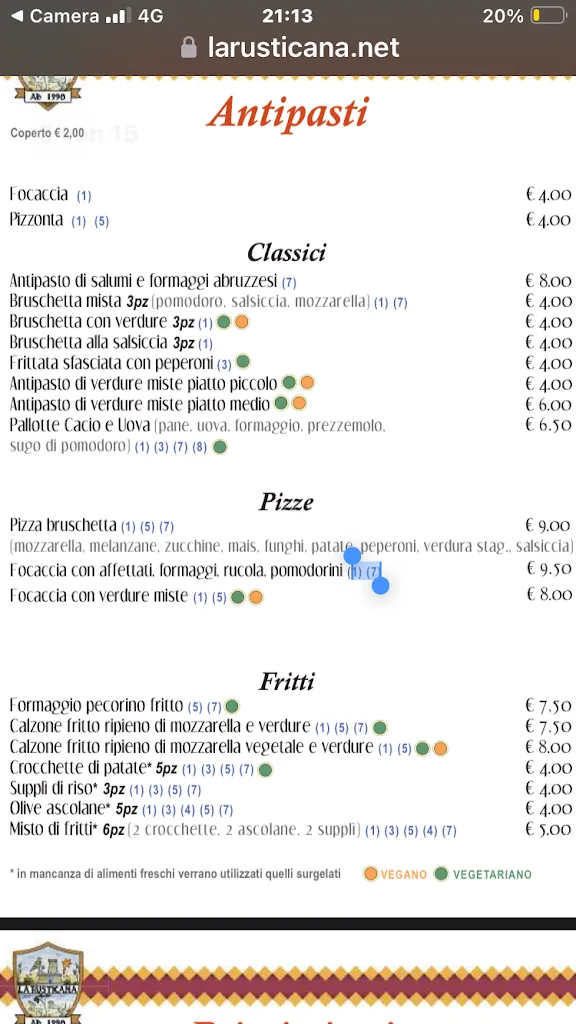 Menu_La Rusticana Ristorante - Pizzeria_Città Sant'Angelo_image_2