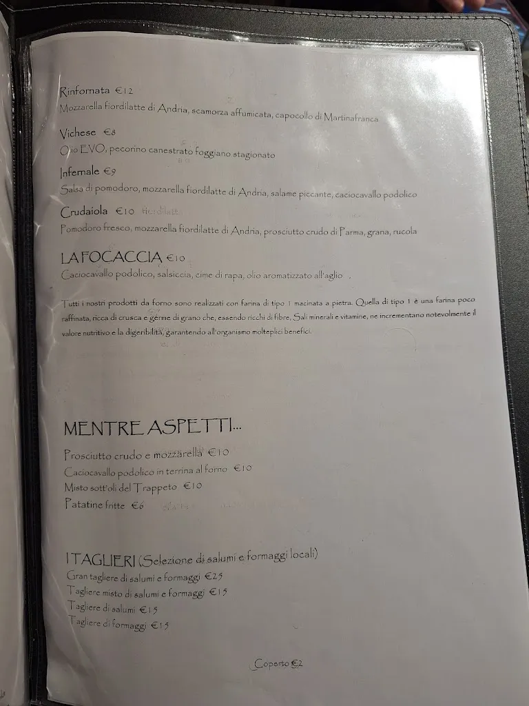 Menu_Il Trappeto Cantina_Vico del Gargano_immagine_1